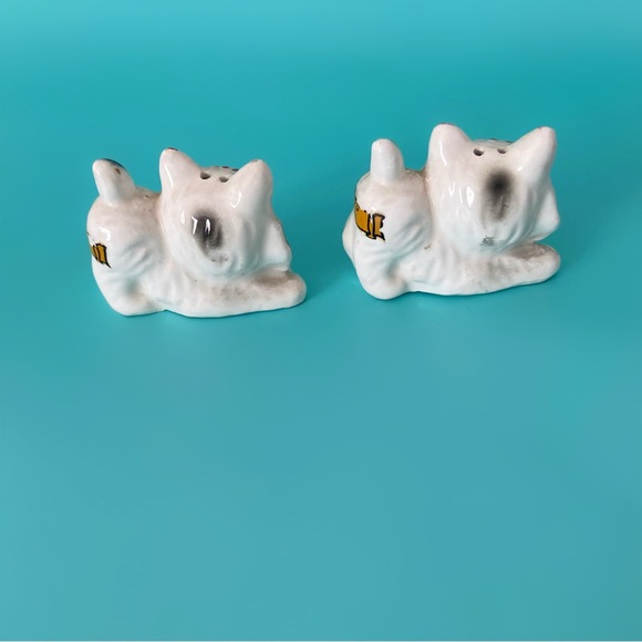 Vintage cat salt and pepper shakers kitten 1960s - Picture 4 of 5